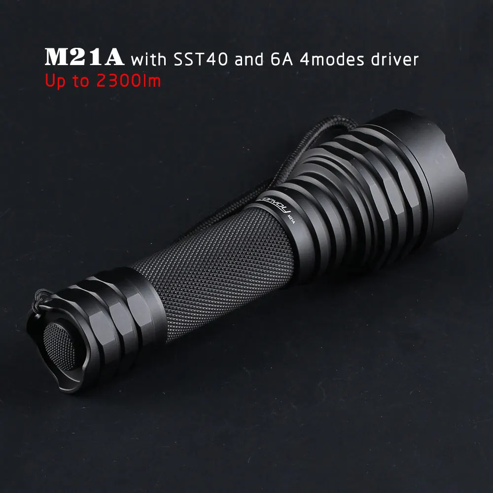 

Flashlight Lanterna LED Convoy M21A Luminus SST40 Led Torch Black C8+ 21700 Version Camping Hunting Fishing Flash Light 2300lm