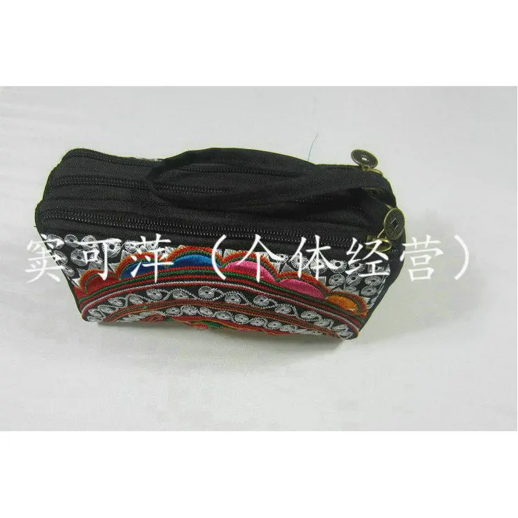 

Hot Selling Ethnic Bag Features Ensure Double Zipper Handbag