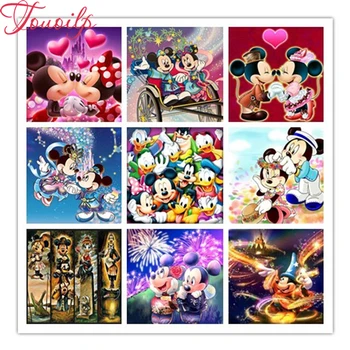 

TOUOILP 5d diy Diamond Embroidered Full Square&Round Drill Cartoon mickey 5d Diamond Painting Cross Stitch Soccer Decorations