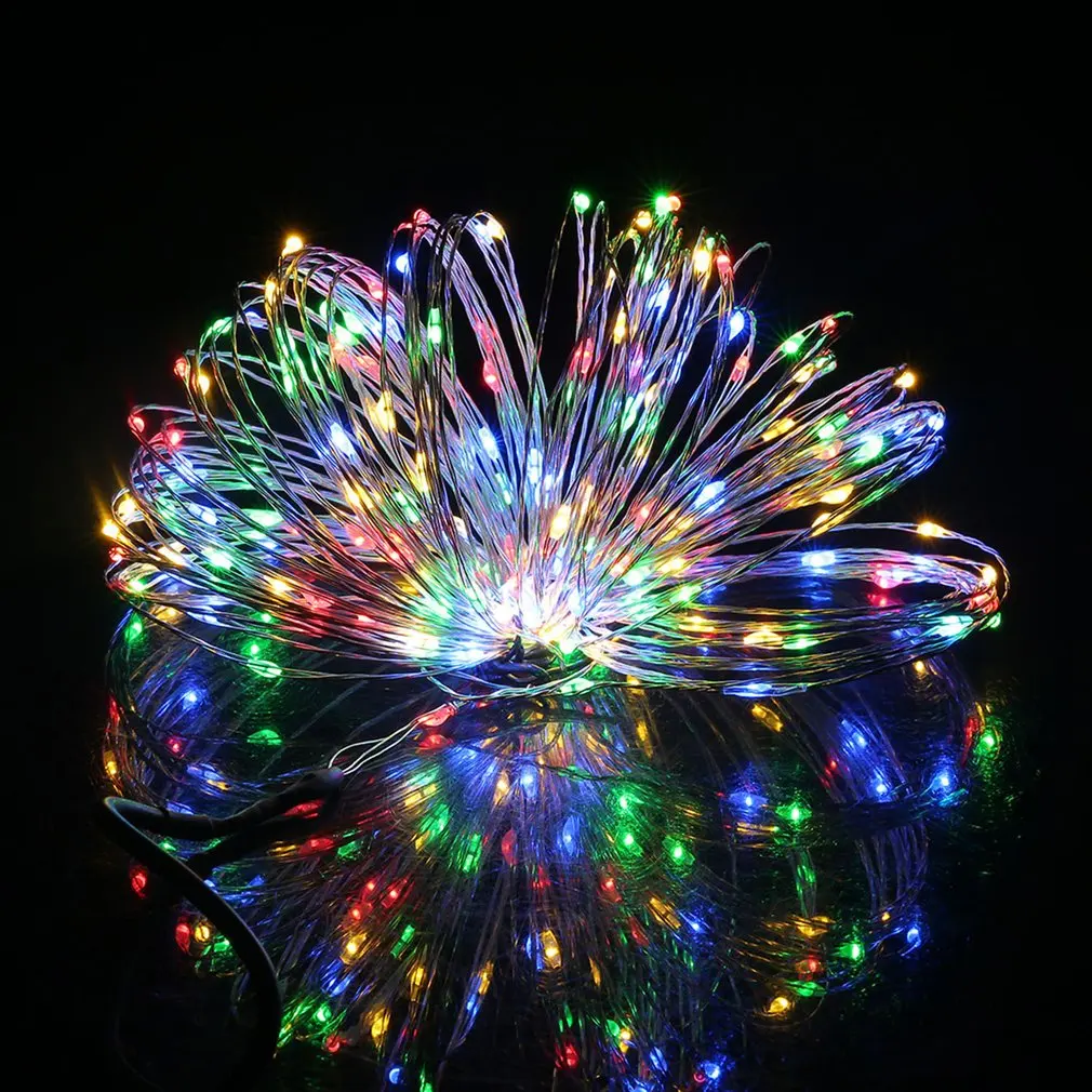 

12M 120LEDs Super Bright Copper Wire Lights 8 Modes Indoor Outdoor Home Decorative Wedding Party String Light