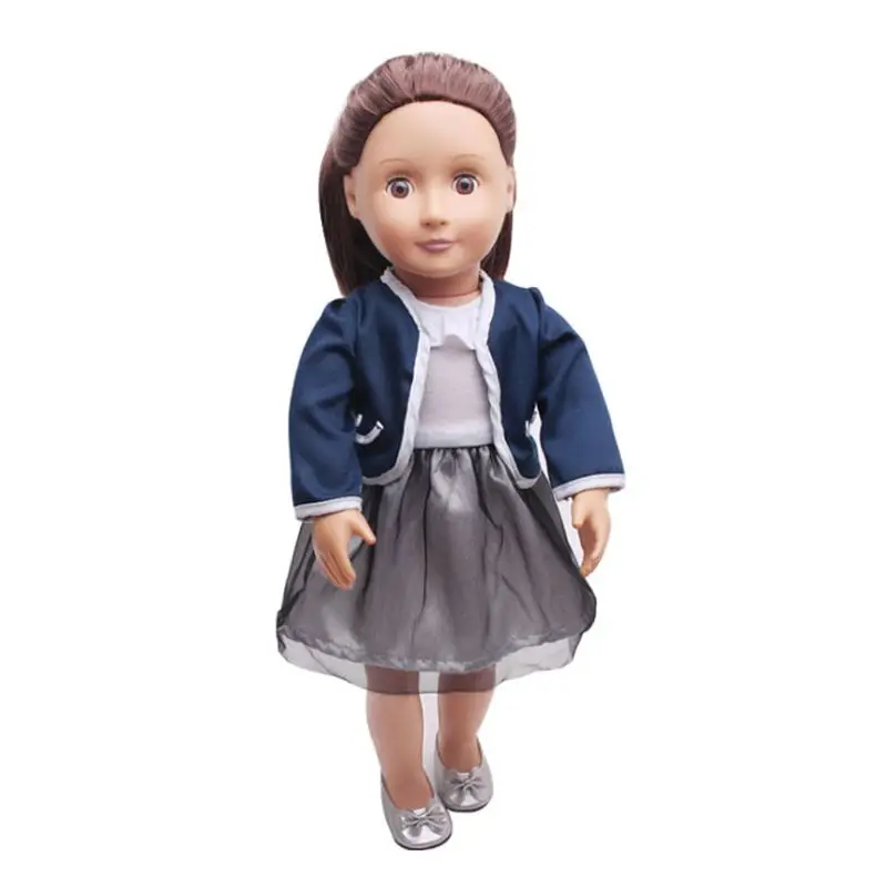 Cute Dress Up 18in Baby Changing Clothes Skirt Coat Kids DIY Doll Taking Care Children Educational 