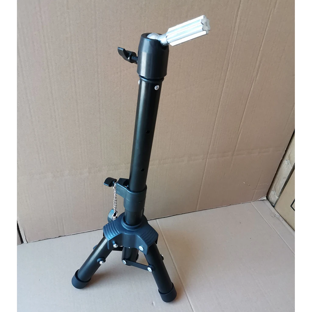 Canvas Block Mannequin Head + Tripod Display Stand Non-Slip With Travel Bag