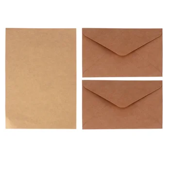 

1 Set Envelope Classic Fashion Vintage Simple Retro Kraft Paper Envelopes for Greeting Cards Business Card