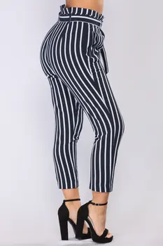 

Women Trouser Autumn Winter Striped Female Festivals Classics Pants Comfort Elegance Womens Clothing Plus Size Pants