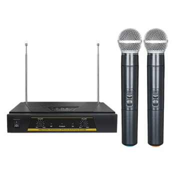 

Wireless Microphone TV Computer K Song One for Two Wireless KTV Wireless Karaoke Bluetooth Microphone(EU Plug)