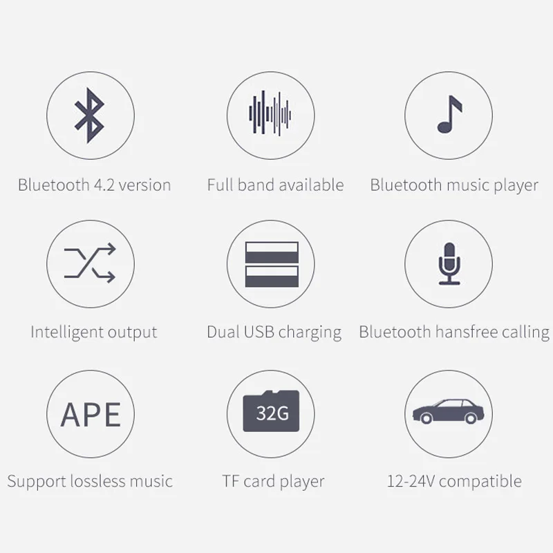 Jajabor Bluetooth автомобильный комплект громкой связи fm-передатчик Автомобильный MP3-плеер QC3.0 автомобильное зарядное устройство для телефона Поддержка TF карта Воспроизведение u-диска