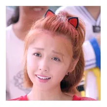 Милые детские аксессуары для волос из Южной Кореи, женские заколки с кроликом, кошачьими ушками для девочек, блестящая Детская повязка на голову