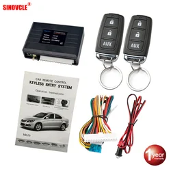 Cerradura de puerta Central remota para coche, sistema de bloqueo Central sin llave con Control remoto, Kit de alarma para coche