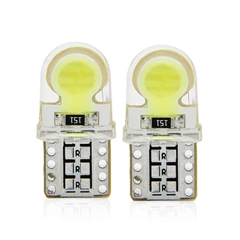 

2x T10 W5W Car LED Signal Bulb COB Interior Light Super Bright 12V Auto Reading Trunk Luggage Door Side License Plate Lamp White