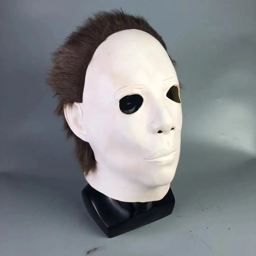 Halloween Michael Myers Mask Horror Clown Movie Cosplay Mask Scary Clown Mask Party Lifelike Cosplay Costume Props