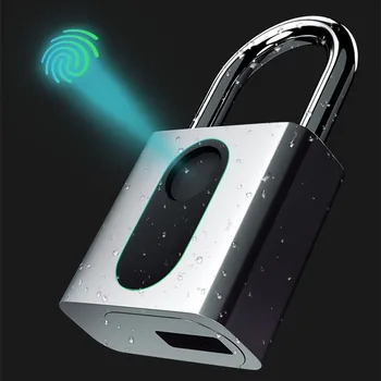 

Smart Lock Keyless Fingerprint Lock IP65 Waterproof Cerradura Inteligente Anti-Theft Security Padlock Door Luggage Case Lock