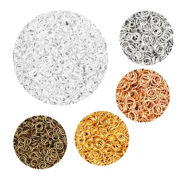 

2000Pcs 3-12mm Metal Jewelry Findings Open Single Loops Jump Rings & Split Ring For jewelry Making DIY Handmade Accessories