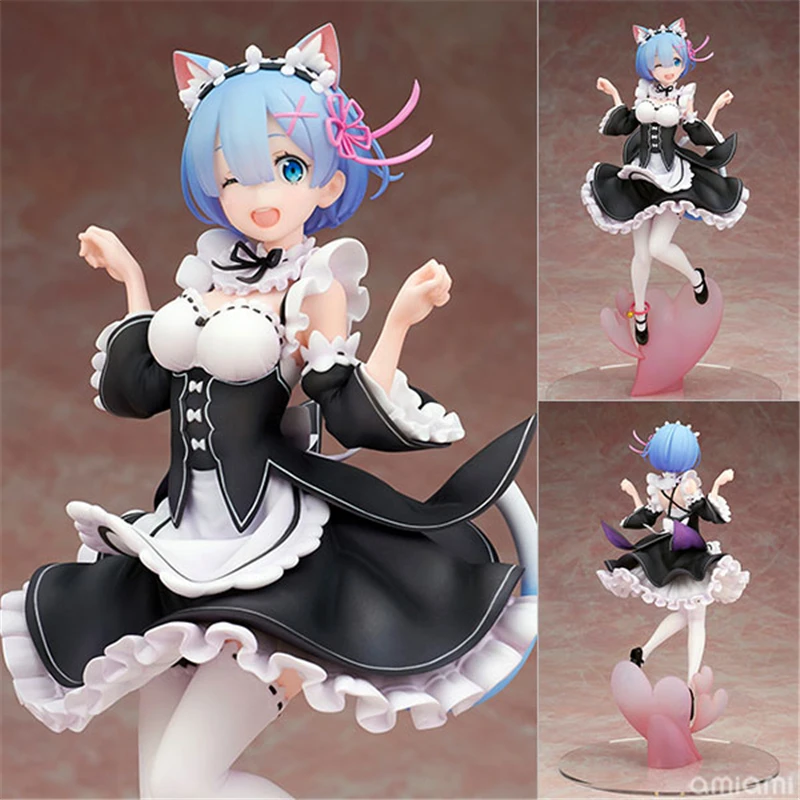 Каваи аниме Re:ZERO-начало жизни в другом мире-Рем кошачье ухо вер. Полностью ПВХ
