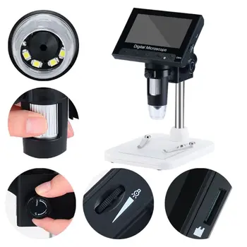 

1000X Digital Microscope Camera Video 720p with 4.3" LCD Screen & Holder & 8 Led 35ED