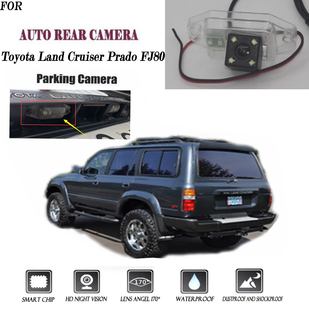 Камера заднего вида для Toyota Land Cruiser Prado FJ80 CCD камера с ночным видением номерного
