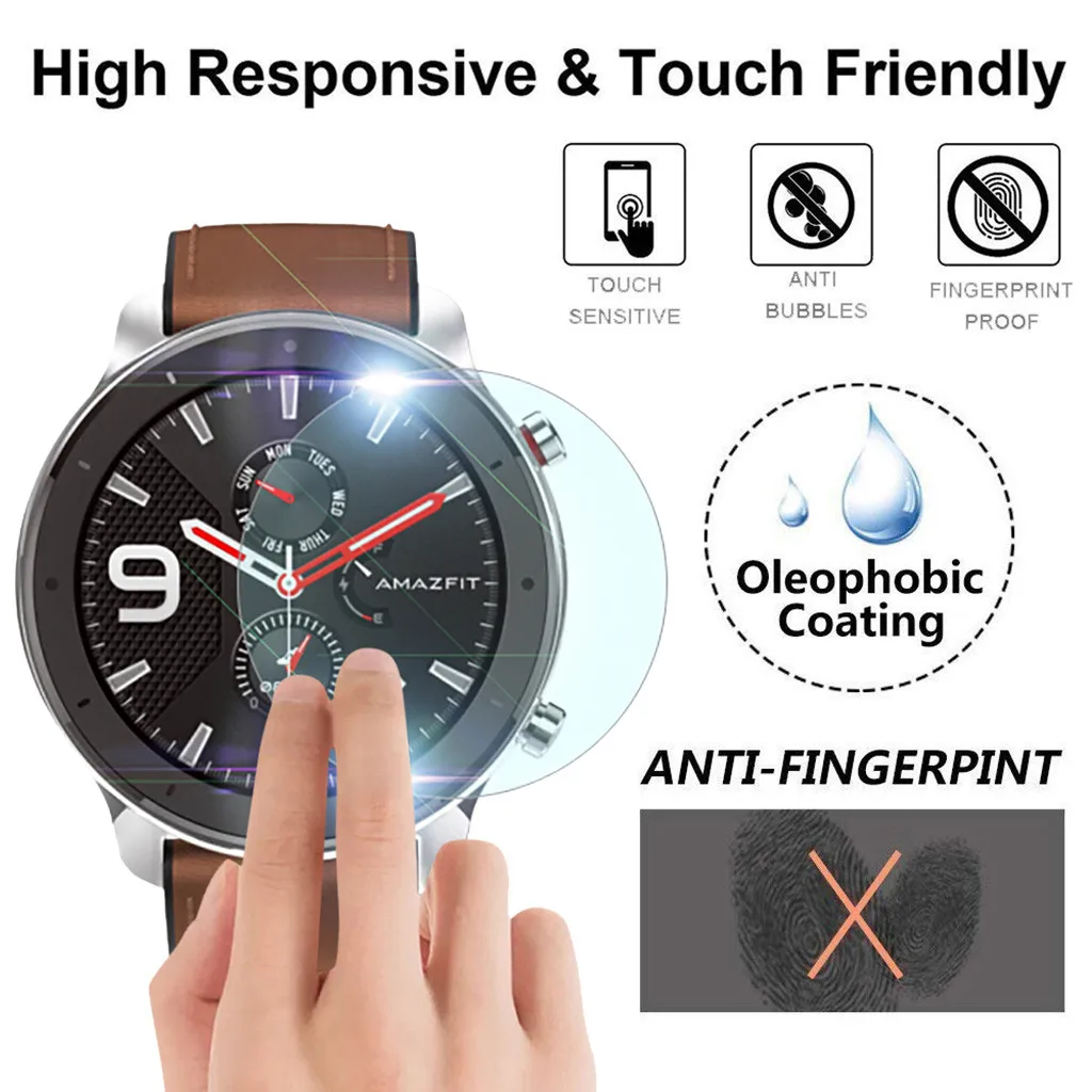 

2019 New 3/5Pack Explosion-proof TPU Screen Protector Film For AMAZFIT GTR Smart Watch 42/47mm protection accessories hot sale