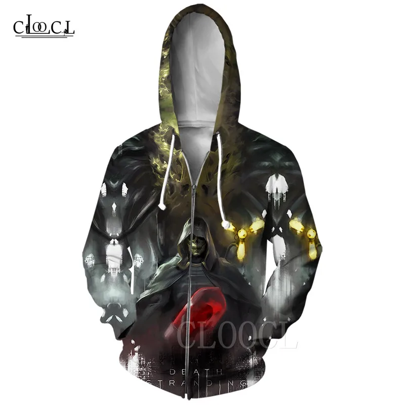 Zipper Hoodie 3 Толстовки на молнии с золотой маской смерти, толстовки Harajuku, толстовки с аниме 3D принтом для мужчин и женщин, худи на молнии, Модные Повседневные пуловеры с капюшоном - Цвет: Zipper Hoodie 3