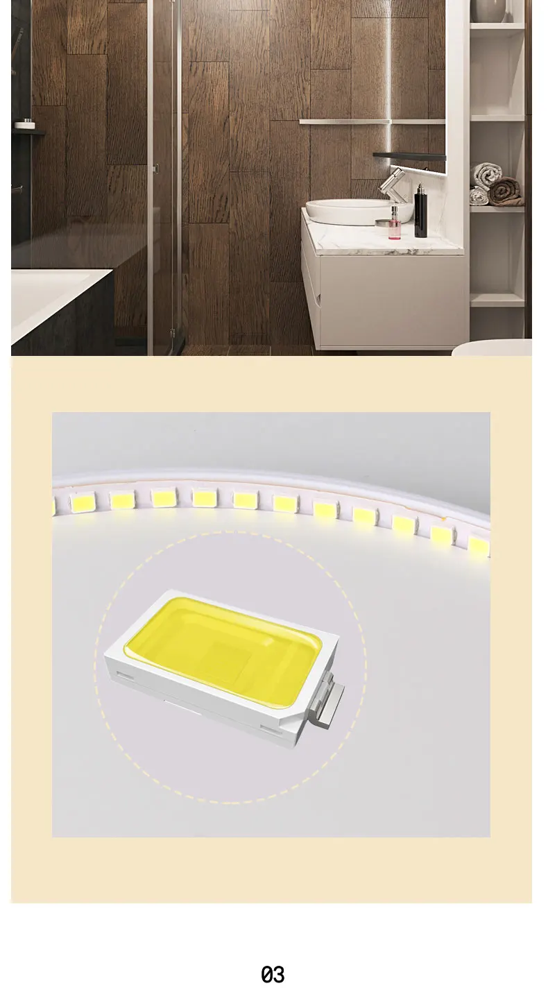 recessed ceiling LED Ceiling Light 6W 9W 13W 18W 24W Modern Surface Ceiling Lamp AC85-265V For Kitchen Bedroom Bathroom Lamps semi flush ceiling lights