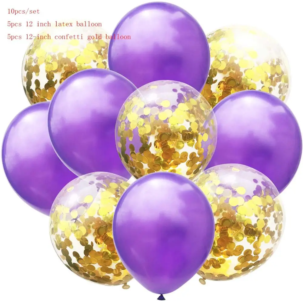 Дешевые 10 шт. 12 дюймовый смешанный золотистый воздушный шар День рождения украшение для детей для взрослых, металлическая воздушный шар надувной шар шарики ко дню рождения D - Цвет: 18