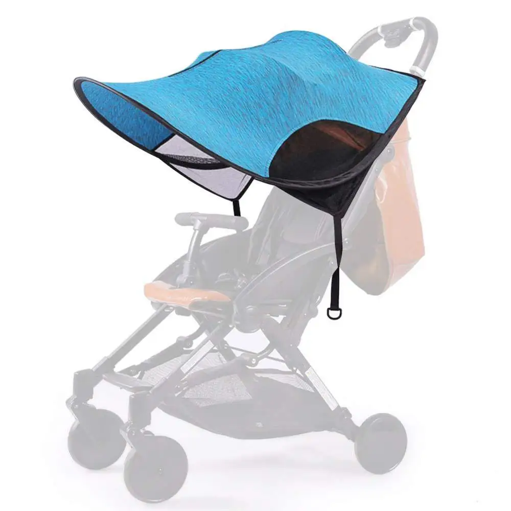 Детская коляска с солнцезащитным козырьком, солнцезащитный козырек, чехол для коляски, аксессуары для коляски, автомобильное кресло, коляска, кепка, Солнцезащитный капюшон - Цвет: BLUE