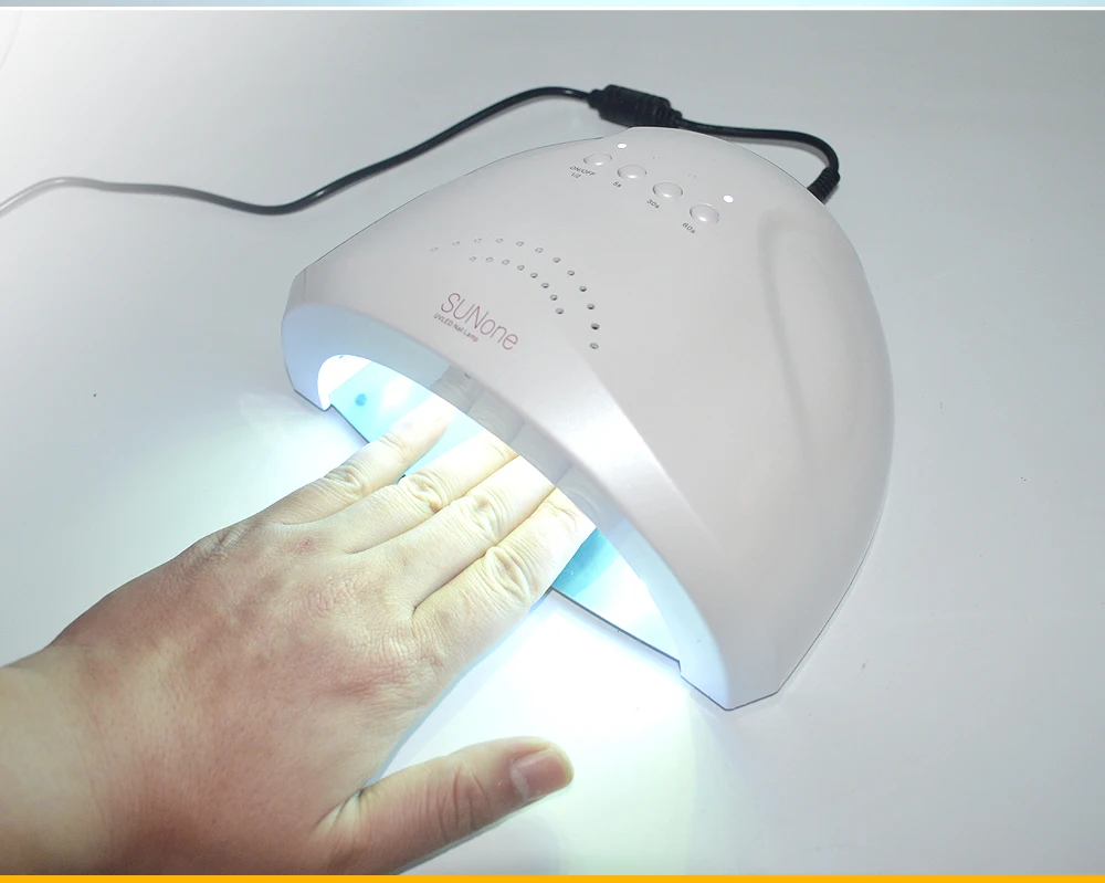 SUNone 48W LED UV Lamp Nail Dryer Fingernail& Toenail Nail Polish Gel Curing White Light Manicure Machine Nail Art Tool