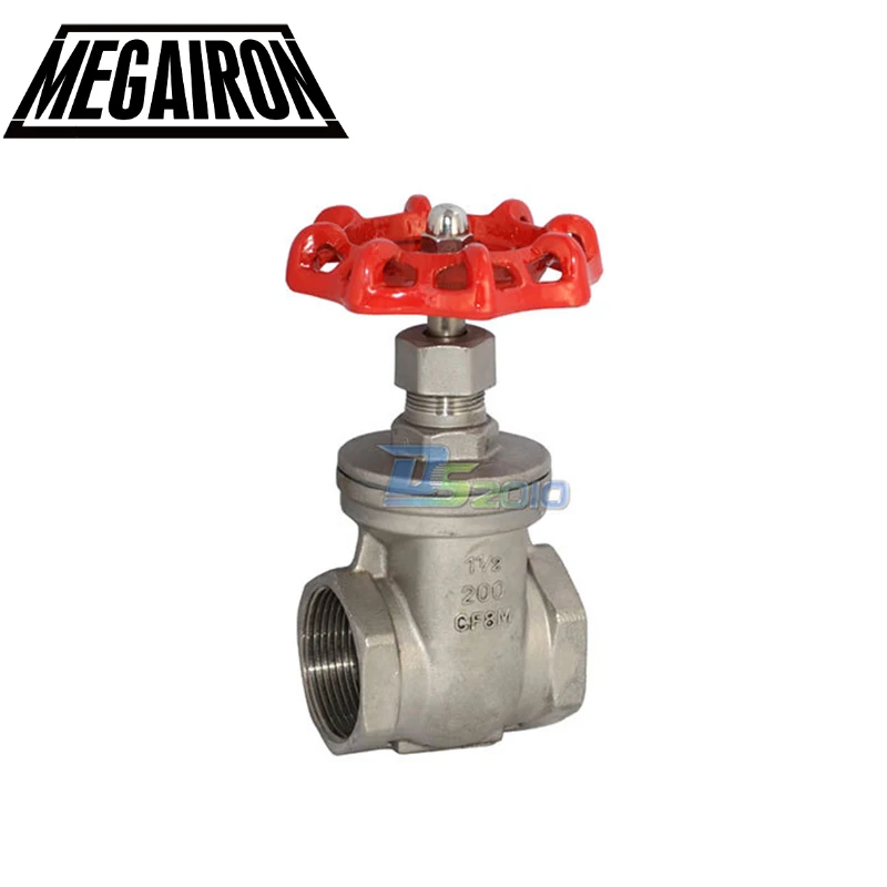 MEGAIRON 1-1/2 &quotDN40 Нержавеющая сталь SS316 запорный клапан внутренняя резьба воды