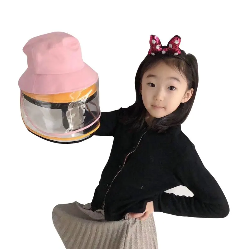 

Children Anti-virus Mask Hat Bucket Cap Hat Cartoon Protect Hats Teens Protection Cap For Kids Anti-droplet Spreading Mask Hat