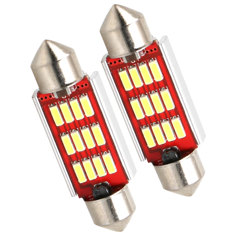 

1pc 31mm 36mm 39mm C5W C10W SMD 4014 CANBUS Error Free Auto Festoon LED Car Interior Dome Reading Lamp White Car Styling