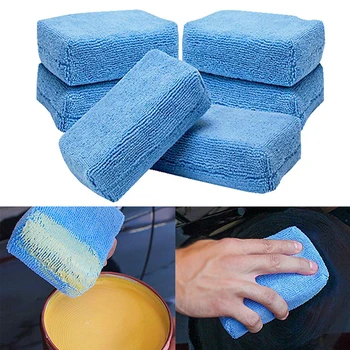 

1/3Pcs Microfiber Car Washing Sponge Automobile Cleaning Cloths Car Wax Polishing Pad 12cm*8cm*4cm