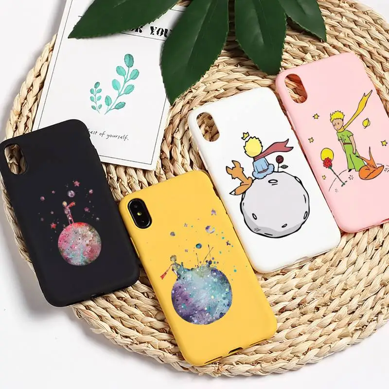 

Little Prince cartoon France Phone Case Candy Color for iPhone 11 12 mini pro XS MAX 8 7 6 6S Plus X 5S SE 2020 XR