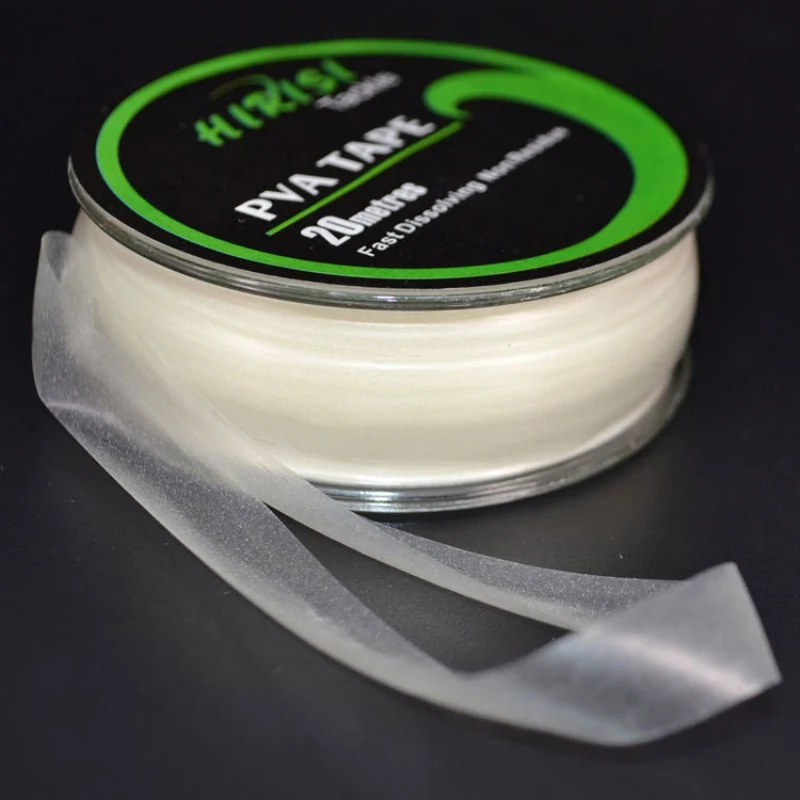 

10mm X 20m PVA Tape Water-soluble Film Bollie String Fishing Feeder Accessories Fast Water Dissolving Carp Fishing Tools