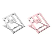 Универсальная Алюминиевая Подставка для ноутбука, складной держатель, 5 уровней, Регулируемый угол наклона, для ноутбука до 15,6 дюймов, компьютера, планшета, ПК