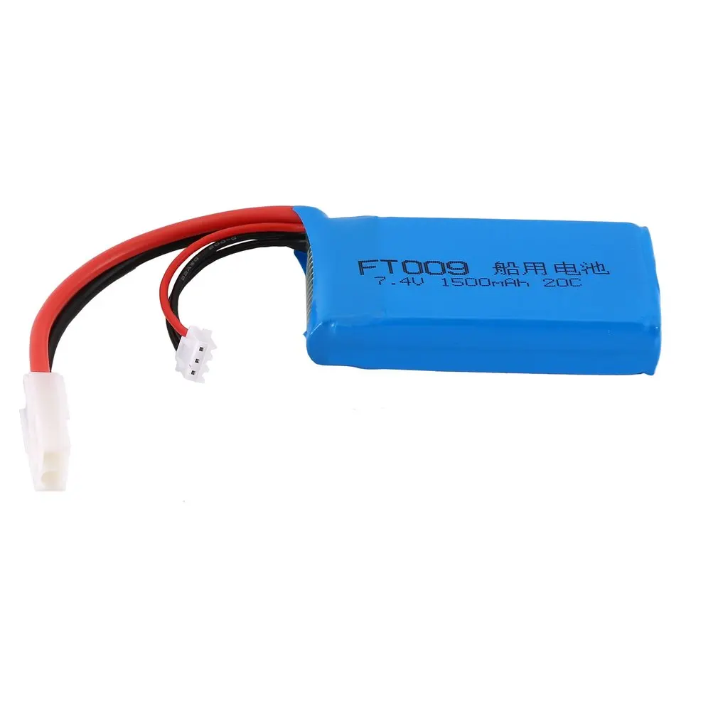 1500MAH 7 4 V 25C 2P штекер RC лодка Lipo battery 12428 перезаряжаемый аккумулятор для FT009