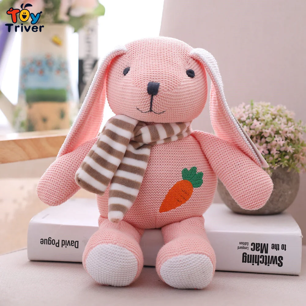 Kawaii Кролик, собака, медведь ручной работы, вязаная плюшевая игрушка, вязаные куклы, детские игрушки для девочек и мальчиков, подарок на день рождения, украшение