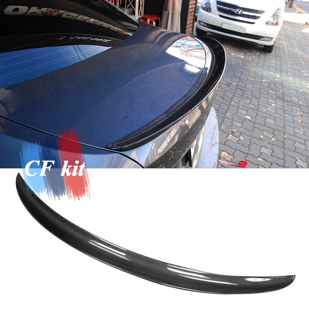 

CF Kit P Style Boot Wing Spoiler For BMW M2 F87 Real Carbon Fiber Rear Coupe Convertible Trunk Lip 2014-2017 Wings Car Styling
