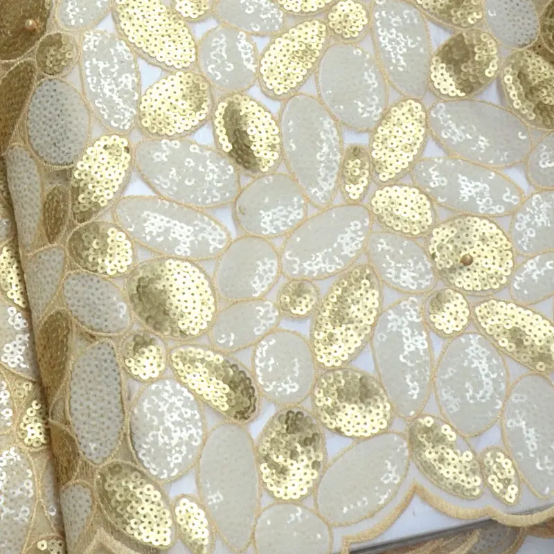 5 ярдов ручной работы органза кружево африканская ткань с большими отверстиями камни высокое качество белое золото африканская швейцарская кружевная вуаль ткань RG859
