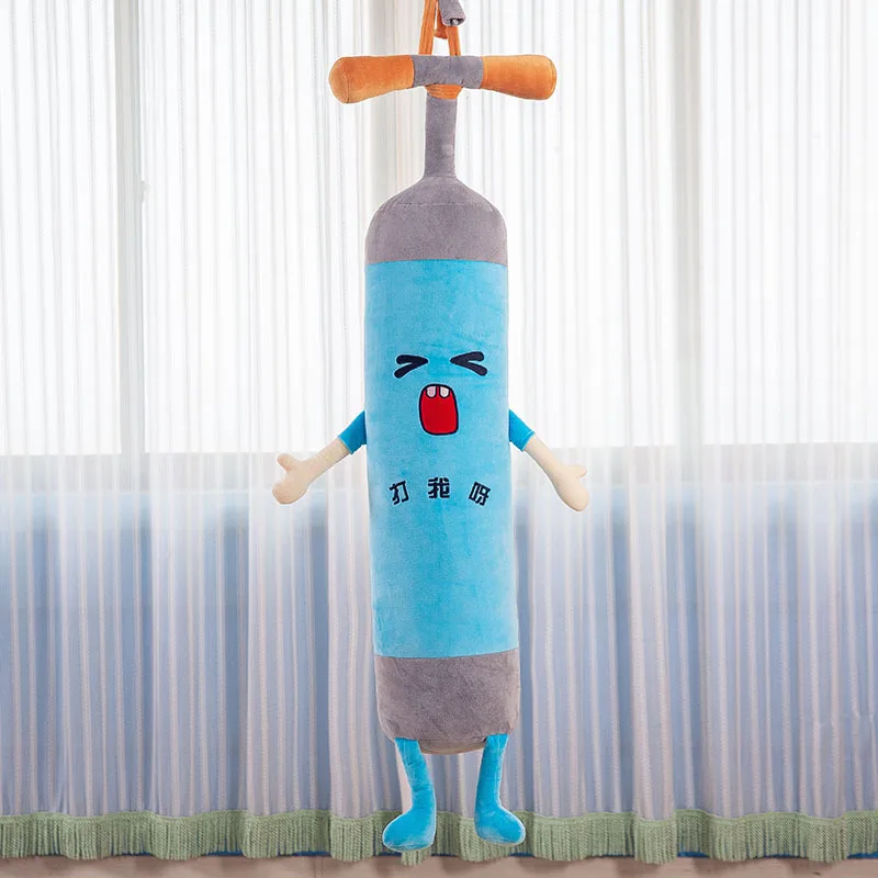 52cm Cute Plush Creative new style puffer plush toys birthday gift home sandbag pillow children Christmas gift - Цвет: blue