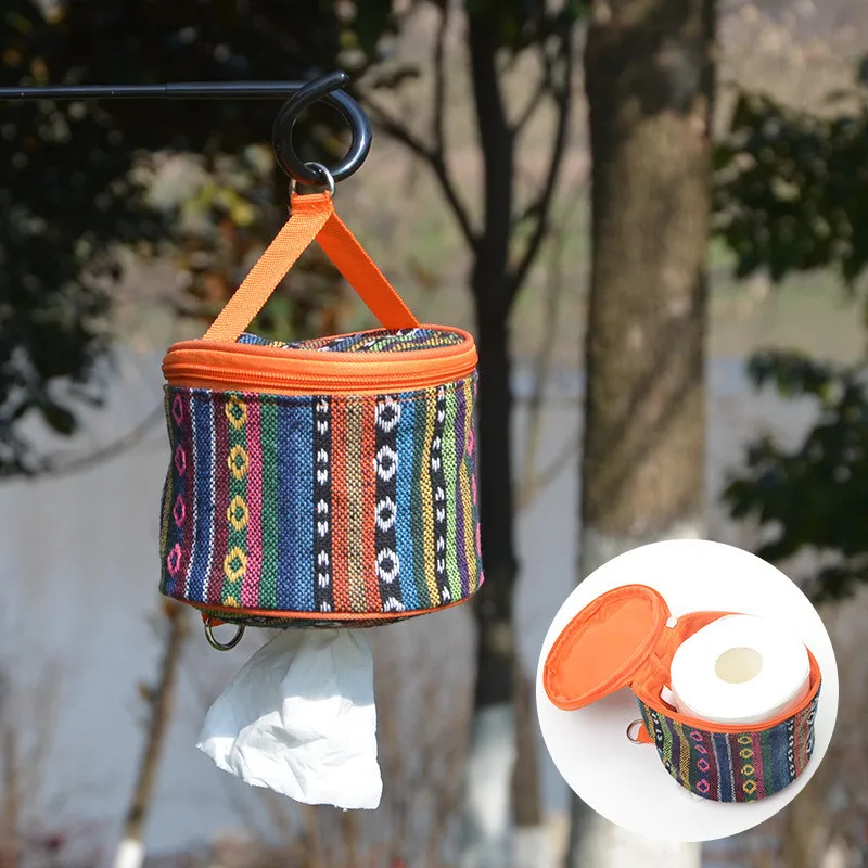 

Portable Folding Pumping Carton Tool Bag Car with Tissue Paper Box Outdoor Camping Equipment Tissue Boxes