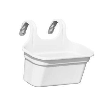 

Portable Multifunction Outdoor Flower Pot Basket Container Decorative Wall Hanging Balcony Home Garden Double Hook Storage Gifts
