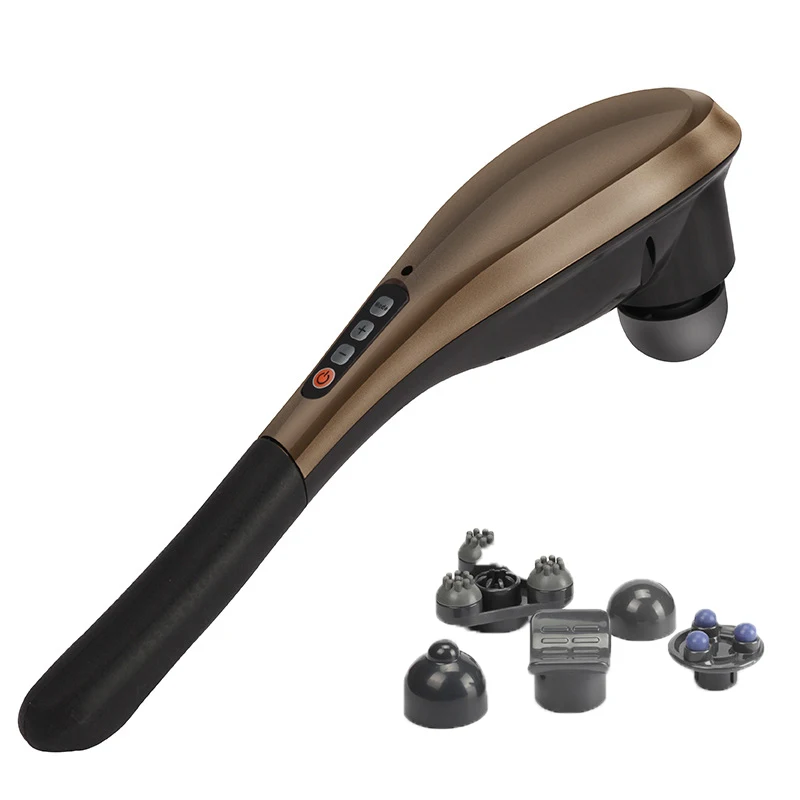 Wireless Electric Body Massager Rechargeable Dolphin Massage Stick Multi-function Thumping Vibration Back Neck Leg Feet  Massage