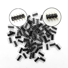 10-100PCS 4 Pin 5Pin Needle RGB RGBW Connector Adapter Male Double Insert For RGB RGBW 5050 3528 2835 LED Strip Light New