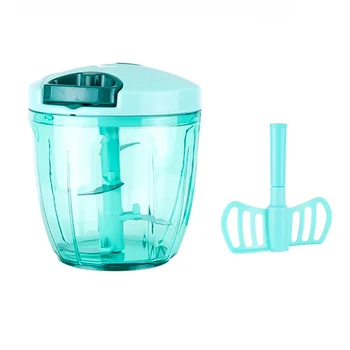 

900ML 5 Blade Better Effect High-Capacity Manual Mixing Garlic Beater Kitchen Utility Tools