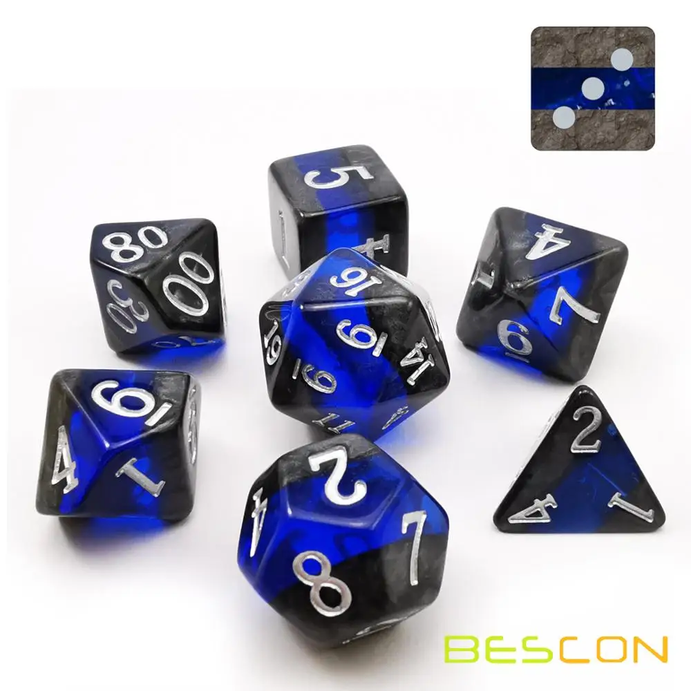 Bescon минеральные камни драгоценные Виноградная лоза многогранные D & игральные