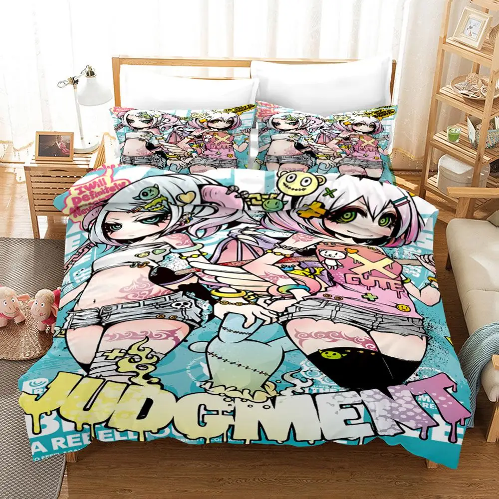 Bedding Set Catoon Cool Blood Weapon Girl Duvet cover Set Queen King Bed Set Duvet Cover Child Bedroom Comforter Bedding Sets