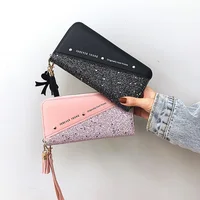 Menywod Newydd Waledi Pyrsiau Arglwyddes Bagiau llaw Wristlet Pwrs Coin Zipper Waled Clutch Hir Deiliad Cerdyn Bagiau Bwrs Biliau Dropshiping 1