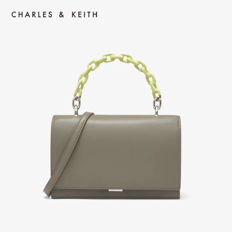 CHARLES＆KEITH Новинка на Весну 2020г. CK2-50770424-1 Женская модная женская сумка-флип через
