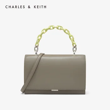 

CHARLES＆KEITH Новинка на Весну 2020г. CK2-50770424-1 Женская модная женская сумка-флип через плечо