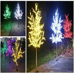 Искусственный светодиодный цветущее дерево вишни Ночной светильник на Новый год и Рождество, свадебные украшения светильник s 1,5 M ~ 3 м
