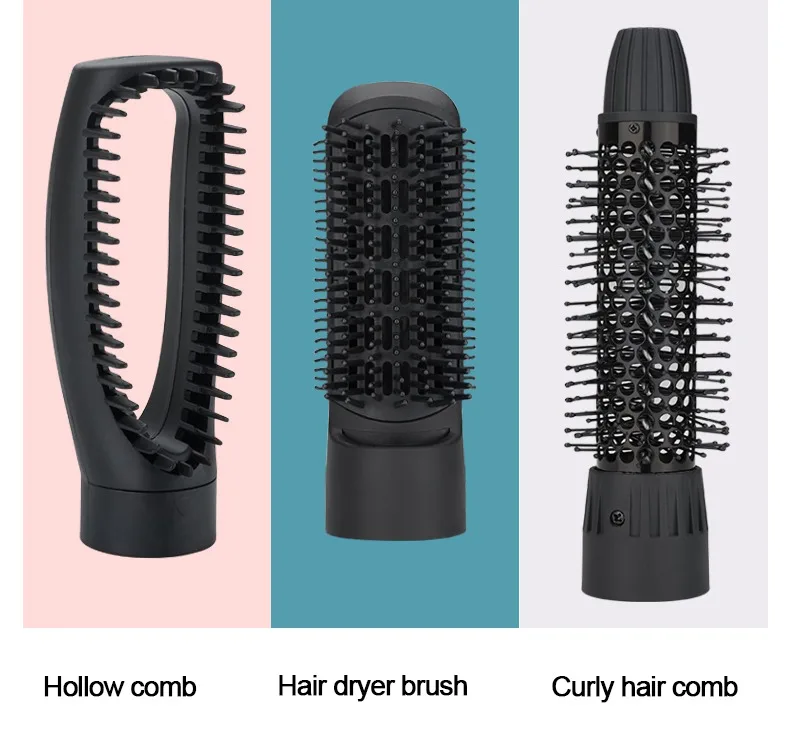 HSIPRO 5 в 1 многофункциональный фен для волос, набор кистей для горячего воздуха, расческа, отрицательная лоника, устраняет завивка, расческа для укладки волос