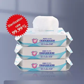 

25/80pcs/pack Medical Disinfection Portable Alcohol Household Wipe Wet Disinfection Non-woven Tissues Fabric Wholesale A6U4